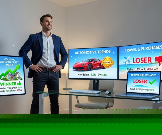 Policy Power Plays: Who Wins and Loses in Young Men's 2025 Rent, Ride, Travel, and Buy Gambits