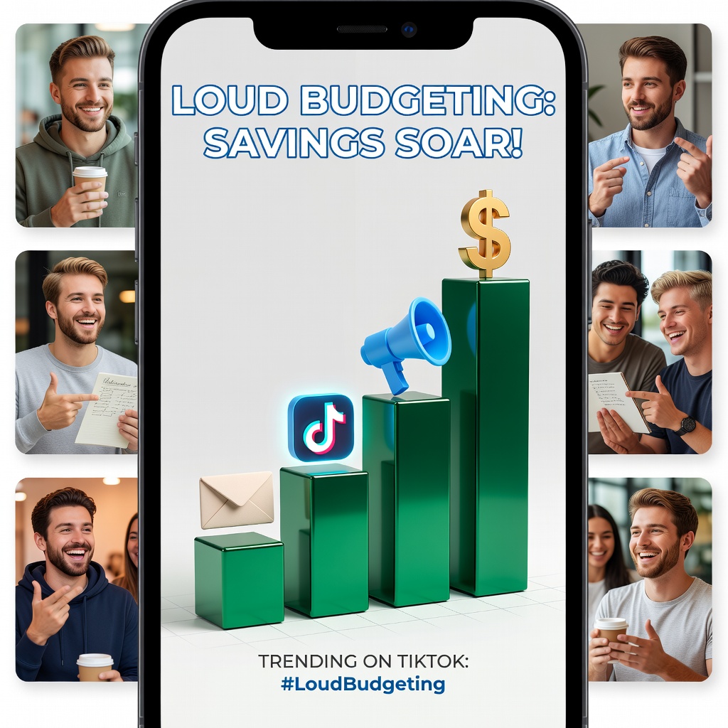 Infographic of loud budgeting savings stats